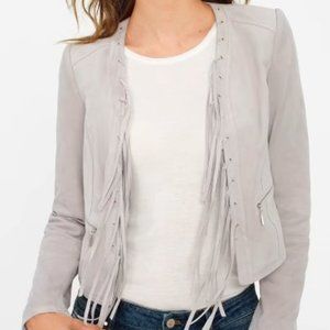 Suede Fringe Jacket-size Medium